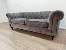 Chesterfield Velvet 3-Seater