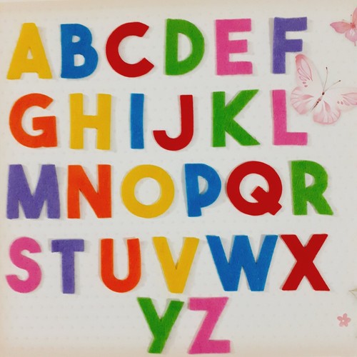 Felt alphabet letters - felt,