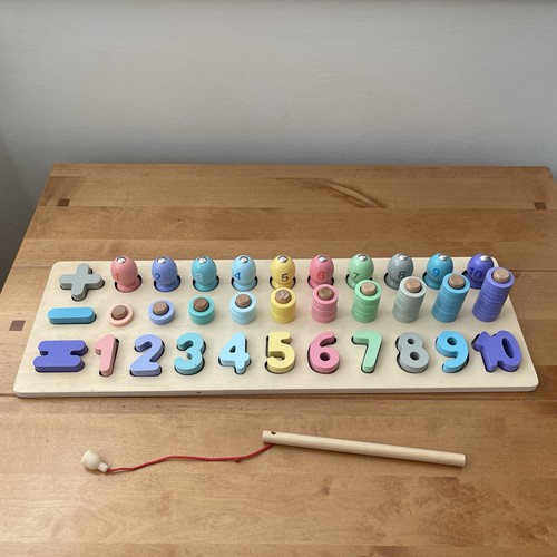 Wooden counting magnetic - wooden,