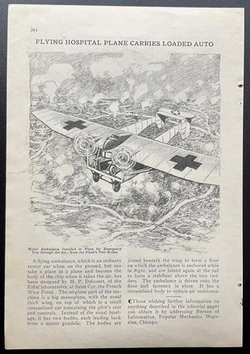 Delcourt flying ambulance 1928 - delcourt,