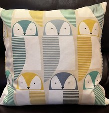 Scion Barnie Owl Cushion Cover Unique Handmade Concealed Zip #3