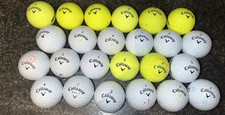 24 Callaway warbird golf balls pearl mint A white yellow