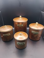 Set Of Four Vintage Copper &