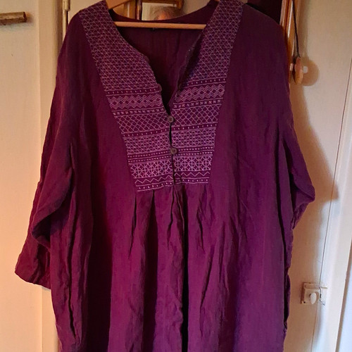 Gudrun sjödén purple - purple, linen
