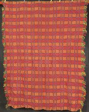 Vintage Welsh Wool Tapestry Blanket Reversible Throw Collectible 212x160 cm