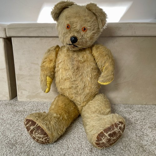 Large vintage teddy bear - 25”,