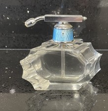 Vintage clear, faceted glass