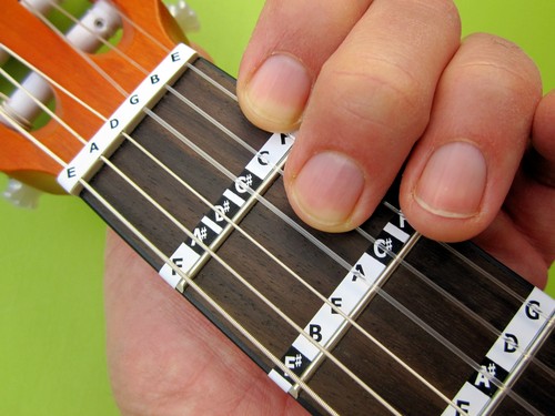 Guitar note stickers - guitar, 1/2