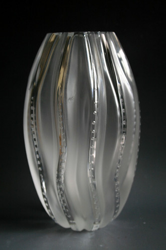 Lalique medusa glass - lalique, vase