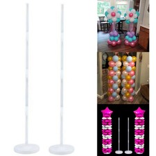 2X Balloon Column Base Stand Builder Kits Birthday Wedding Party Display Decor