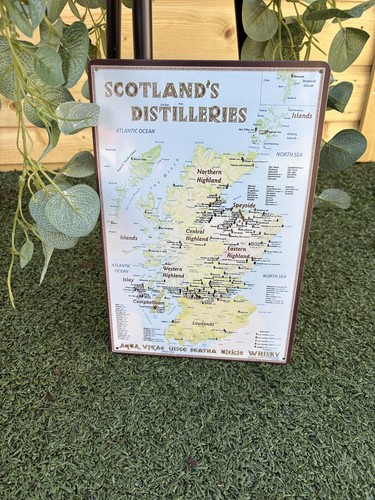 Map scotlands whisky - map,