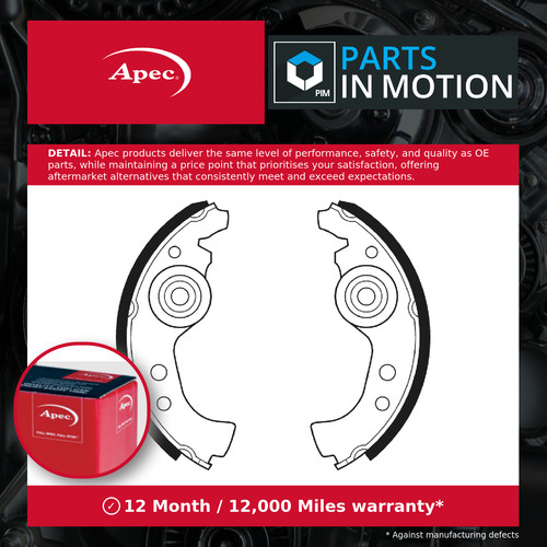 Brake shoes set fits - brake,