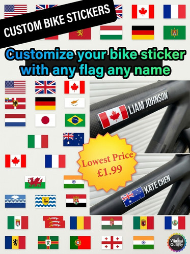 Bike name frame stickers vinyl - name,