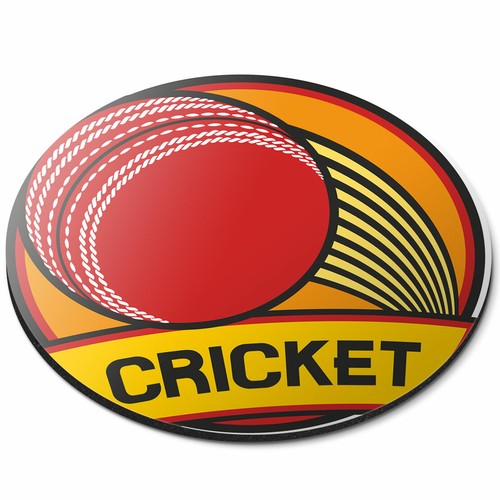 Round mouse mat cricket ball - round,