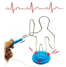 Kids Children Buzz Game Manshape Wire Skill Maze Adult Steady Hand Family Toy US