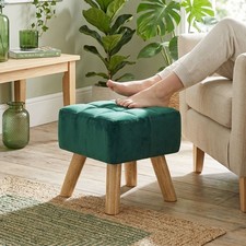 Footstool with wood - footstool,