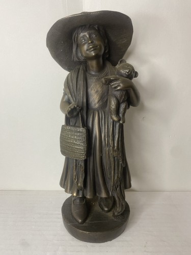 Genesis bronze tone figurine - tone,