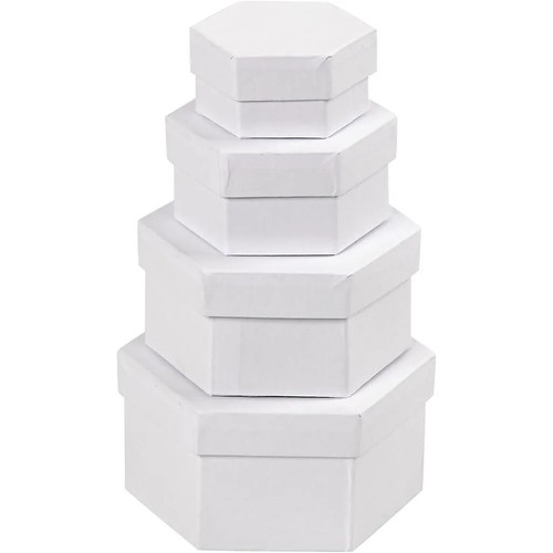 Set four white - set, cardboard