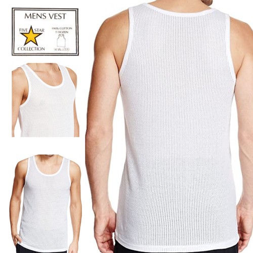 Men eyelet vests - men's, mesh