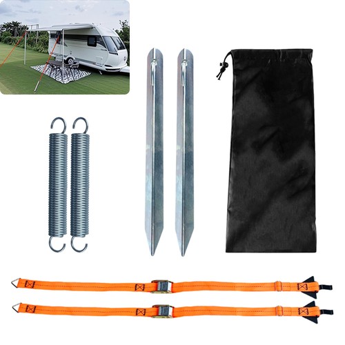 Heavy duty awning tie - heavy, down
