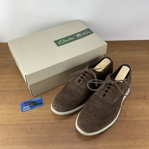 Clarks brown suede - brown,