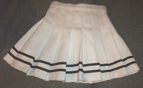 White pleated tennis - white,