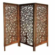 Indien Antique Furniture Handcraft Wooden Partition Screen Room Divider 3 Panels