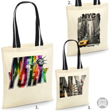 New York Tote Bag NY Beach USA Holiday gift Travel Shoulder Shopping eco Handbag