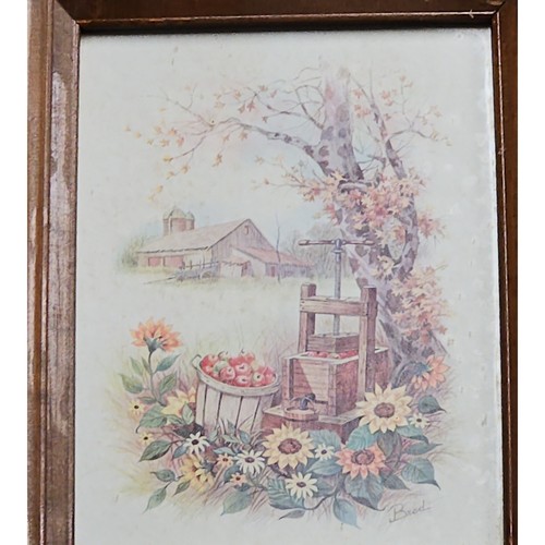 Vintage lithography apple - vintage, lithography,