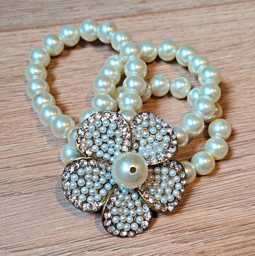 Multi strand cream faux pearl - multi-strand,