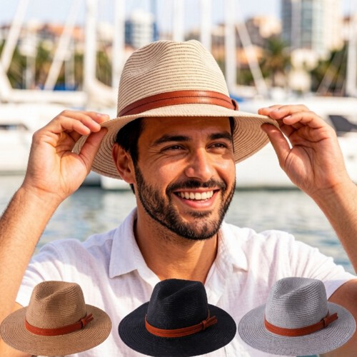 Foldable men women wide brim - men,