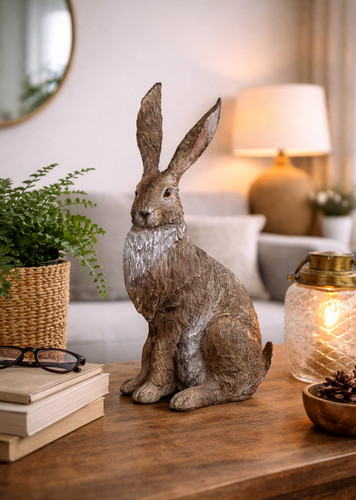 Rustic hare ornament - rustic, 36cm