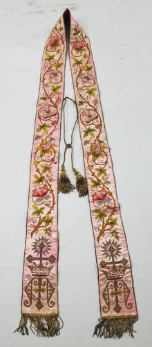 Vintage silk floral brocade - silk,