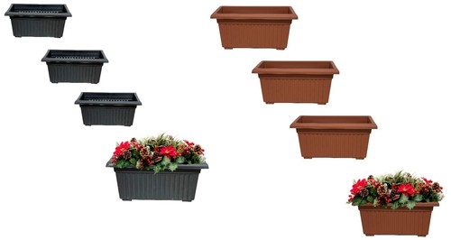 Trough plant pot plastic - pot, long