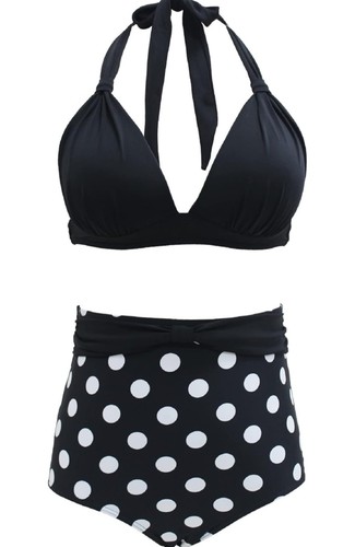Retro 50s high waisted bikini - 50s,