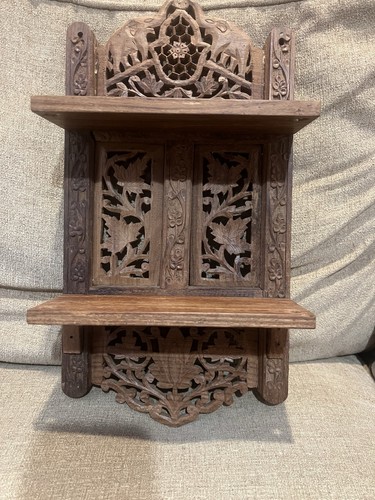 Vintage hand carved wooden - hand,