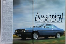 Original CSC 1996 extracted mag article: LANCIA GAMMA COUPE, history of