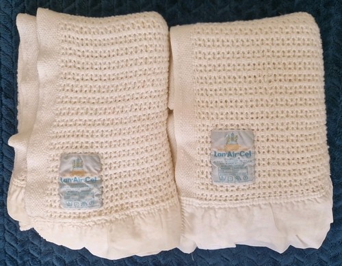 Vintage pram cot blanket - vintage,