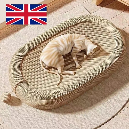 Large oval cat scratching - oval,