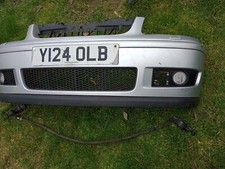 VW POLO 6N2 GTI  COMPLETE FRONT BUMPER+GRILLS WASHER JETS SILVER LA7W GENINE 16V