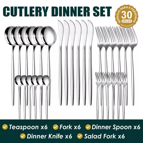 30x cutlery dinner set - 30x,
