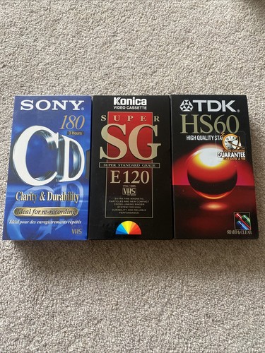 Vhs blank tapes - tapes,, new,