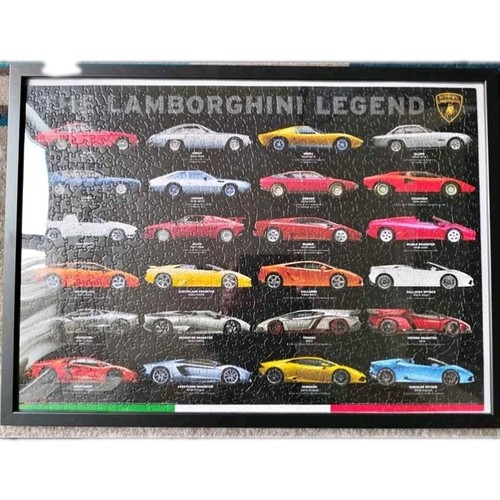Lamborghini puzzle poster with - lamborghini,