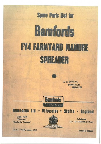 Bamfords fy4 farmyard manure - bamfords,