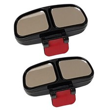 2 x BLIND SPOT DELUXE DUAL ADJUSTABLE MIRROR car van motorhome caravan truck