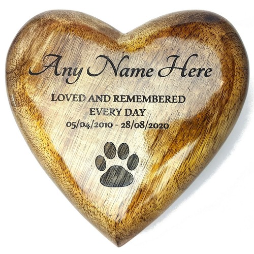 Heart shaped ashes - shaped, pet