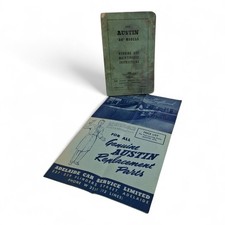 Austin A40 Models Running & Maintenance Instructions With PARTS Brochue - 1951
