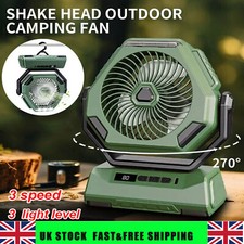 Camping Fan with LED Lantern