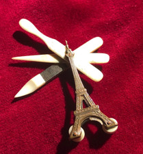 Antique Folding Brass Bone