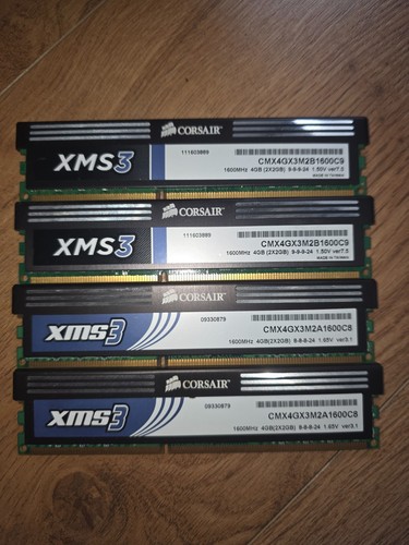Corsair xms3 2gb ddr3 - corsair, 4x